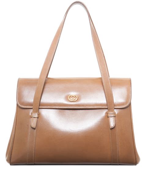 women gucci brown leather|vintage gucci brown leather handbag.